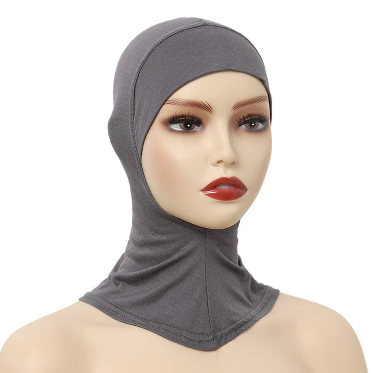 Turban Caps for Women Muslim Underscarf Modal Hijab Inner Caps Stretchy Full Cover Shawl Cap Full Neck Coverage - Lena & Miles Exquisite Boutique LLC.