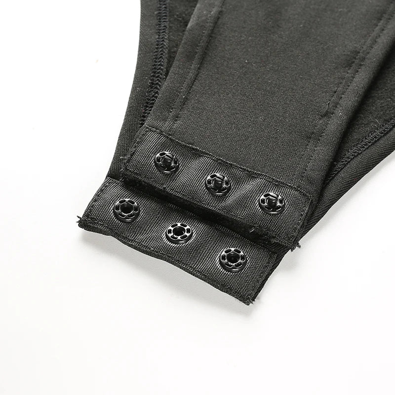 Women Black Long Sleeve Bodysuit Autumn Winter Turtleneck Bodysuits Womens Sexy Bodycon High Waist Romper Body Femee - Lena & Miles Exquisite Boutique LLC.