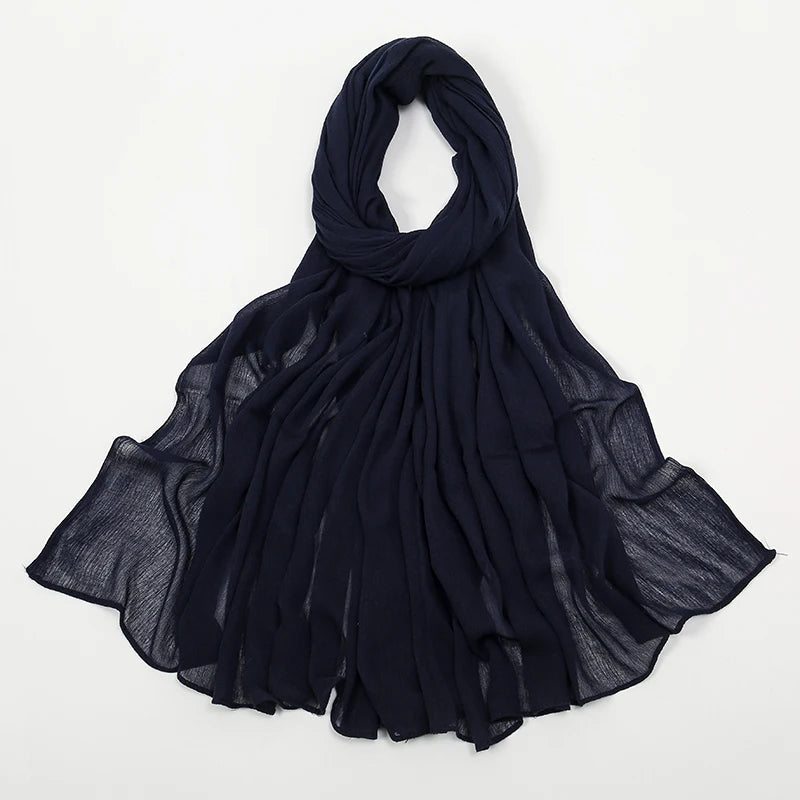 Shawls Solid Headscarf Wraps Big Size Plain Islam - Lena & Miles Exquisite Boutique LLC.