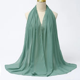 Muslim Chiffon Hijab Scarf Women Long Solid - Lena & Miles Exquisite Boutique LLC.