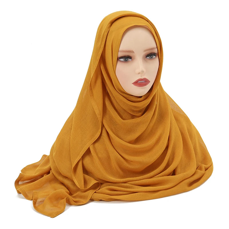 Muslim Modal Hijab Rayon Cotton Shawls - Lena & Miles Exquisite Boutique LLC.