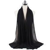 Women Muslim Chiffon Hijab Shawls Scarf - Lena & Miles Exquisite Boutique LLC.