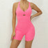 V Back One-Piece Suit Scrunch Sports Jumpsuit Women Gym Rompers Female Quick-Drying Yoga Clothing Fitness Sexy Bodysuits Women - Lena & Miles Exquisite Boutique LLC.