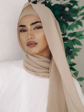 2 Piece Set Chiffon Hijab Matching Undercap - Lena & Miles Exquisite Boutique LLC.