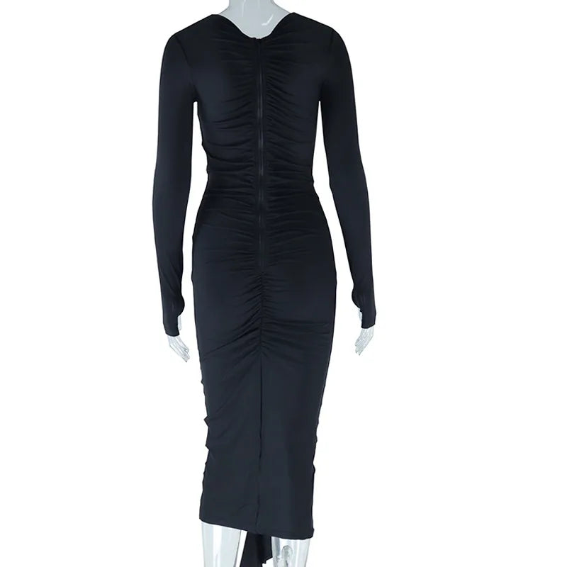 Weird Puss Floral Tassel Women Dress Ruched - Lena & Miles Exquisite Boutique LLC.