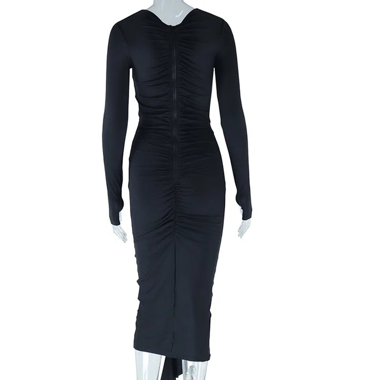 Weird Puss Floral Tassel Women Dress Ruched - Lena & Miles Exquisite Boutique LLC.