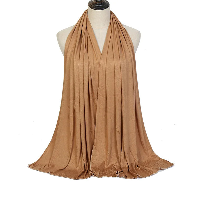 Modal Cotton Jersey Hijab Scarf Long Muslim - Lena & Miles Exquisite Boutique LLC.