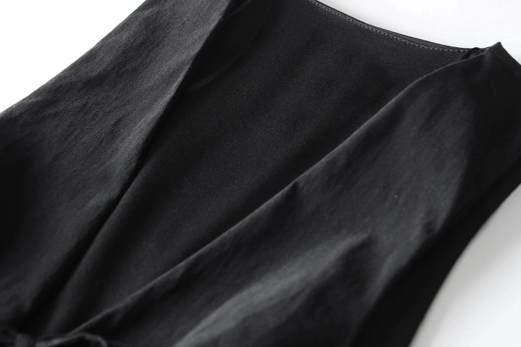 TRAFZA Women Fashion Lace Up Vest V Neck - Lena & Miles Exquisite Boutique LLC.