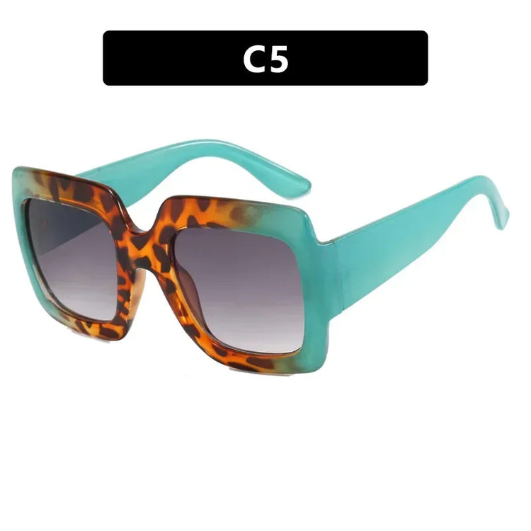 JNPCXI Oversized Square Sunglasses Women Fashion Shades UV400 Men Luxury Brand Designer Male Female Sun Glasses - Lena & Miles Exquisite Boutique LLC.