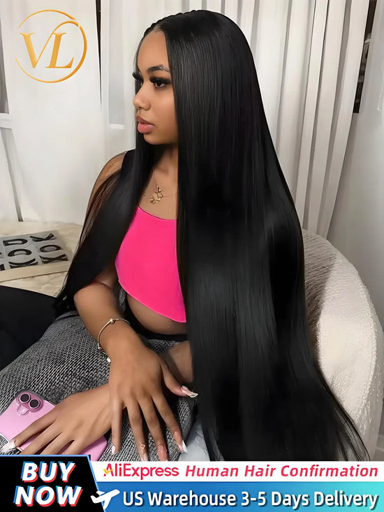 30 40 Inch Bone Straight Human Hair Frontal Wig For Black Women 200 Density 13x6 13x4 Hd Transparent Lace Brazilian Front Wigs