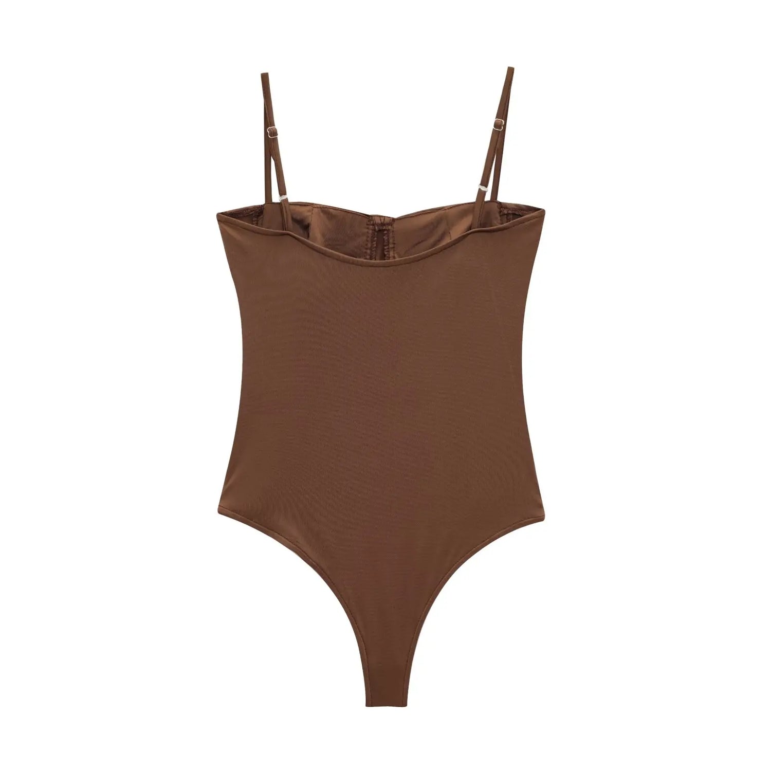 Zevity 2025 Women Sexy Spaghetti Strap Inner Style Beach Wear Bodysuits Ladies Soft Slim Swimsuit Playsuits Mujer Rompers LS9043 - Lena & Miles Exquisite Boutique LLC.
