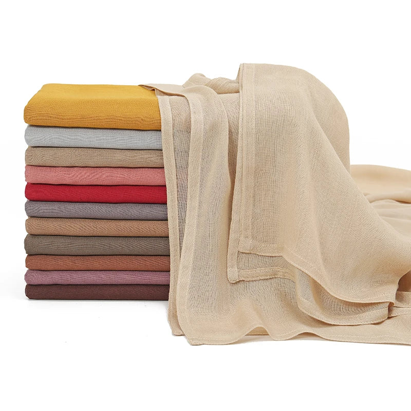 Muslim Modal Hijab Rayon Cotton Shawls - Lena & Miles Exquisite Boutique LLC.