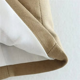 KEYANKETIAN Summer New Linen Texture V- - Lena & Miles Exquisite Boutique LLC.