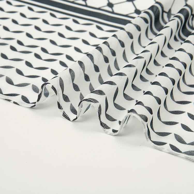 Hot Arab Chiffon Scarf Women Muslim Hijab Islamic Scarves Shawl Printed Arab Long Prayer Scarf Breathable Uae Plaid Long Scarf - Lena & Miles Exquisite Boutique LLC.