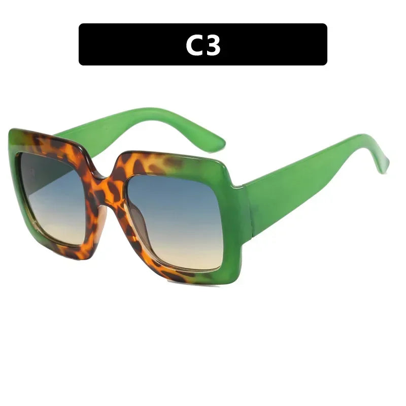 JNPCXI Oversized Square Sunglasses Women Fashion Shades UV400 Men Luxury Brand Designer Male Female Sun Glasses - Lena & Miles Exquisite Boutique LLC.