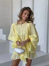 Tornova Fashion Ruffled Mini Dress - Lena & Miles Exquisite Boutique LLC.