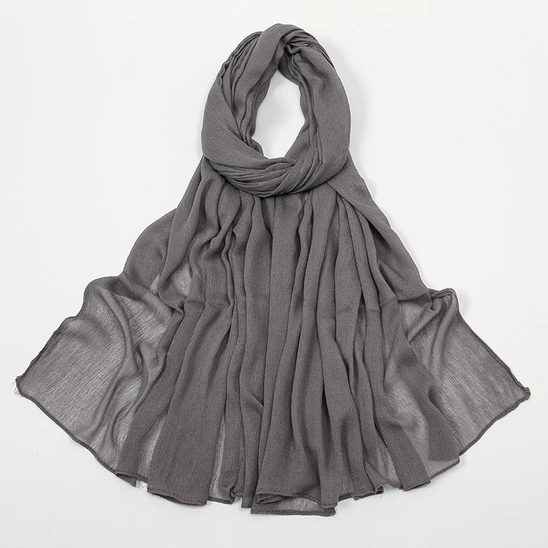 Shawls Solid Headscarf Wraps Big Size Plain Islam - Lena & Miles Exquisite Boutique LLC.