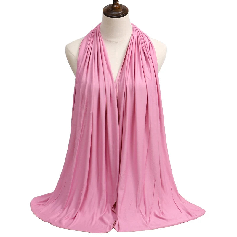 2023 New Modal Cotton Jersey Hijab Scarf Long - Lena & Miles Exquisite Boutique LLC.
