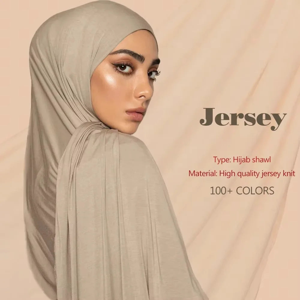 Premium Modal Cotton Jersey Hijab Scarf Long - Lena & Miles Exquisite Boutique LLC.