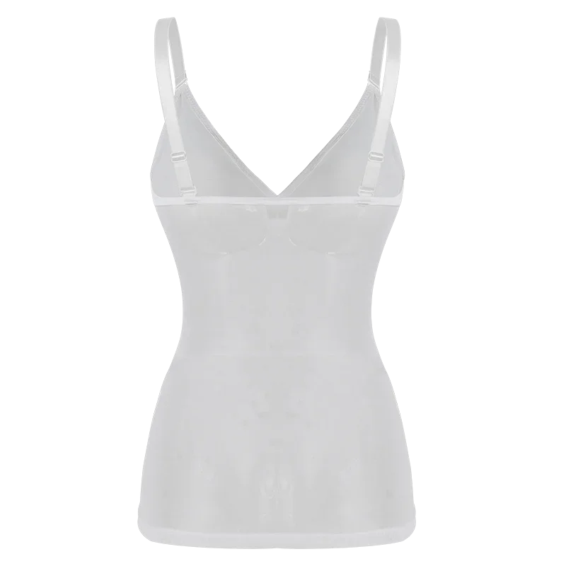 MISSMOLY Women Built in bra Shapewear Camisole Tummy Control Body Shaper Slimming Underwear Compression Corset Bustier Tank Tops - Lena & Miles Exquisite Boutique LLC.