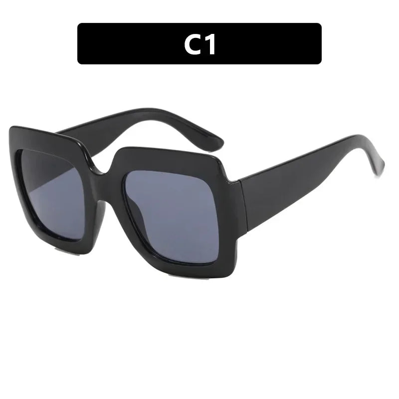 JNPCXI Oversized Square Sunglasses Women Fashion Shades UV400 Men Luxury Brand Designer Male Female Sun Glasses - Lena & Miles Exquisite Boutique LLC.