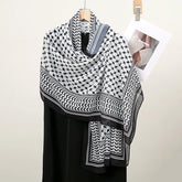 Hot Arab Chiffon Scarf Women Muslim Hijab Islamic Scarves Shawl Printed Arab Long Prayer Scarf Breathable Uae Plaid Long Scarf - Lena & Miles Exquisite Boutique LLC.