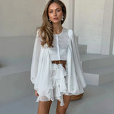 Tornova Fashion Ruffled Mini Dress - Lena & Miles Exquisite Boutique LLC.