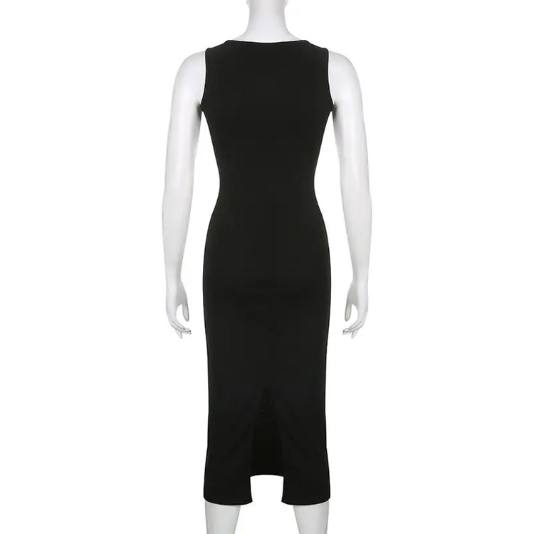 Temperament Square Neck Long Dress - Lena & Miles Exquisite Boutique LLC.