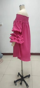 CM.YAYA Chic Women Cascading Ruffles Petal - Lena & Miles Exquisite Boutique LLC.