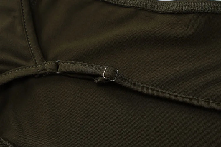 Dulzura Mesh Long Sleeve Off Shoulder Midi - Lena & Miles Exquisite Boutique LLC.