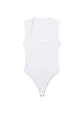 TRZA-Skinny Bodysuits for Women, Sexy Fashion, Square Neck, Sleeveless, Snap-Button, Female Playsuits, Mujer - Lena & Miles Exquisite Boutique LLC.