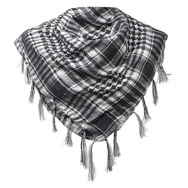 Winter Scarf Plaid Hijab Bandana Hiking Scarves - Lena & Miles Exquisite Boutique LLC.