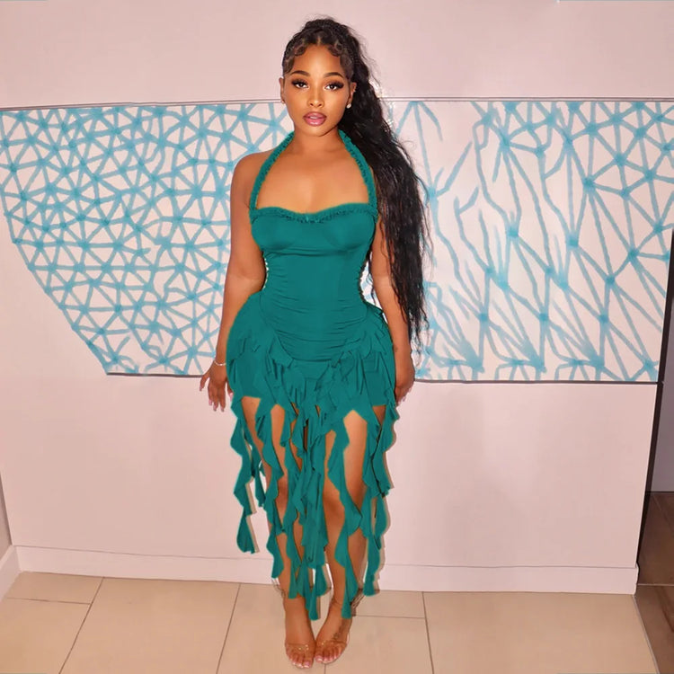 CM.YAYA Women Sleeveless Strapless Halter - Lena & Miles Exquisite Boutique LLC.