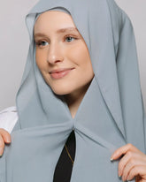 Chiffon Instant Hijab With Bulit-in Magnets Muslim Woman Hijab Solid Color Easy To Wear Shawl Wrap With Undercap Famme Headscarf - Lena & Miles Exquisite Boutique LLC.