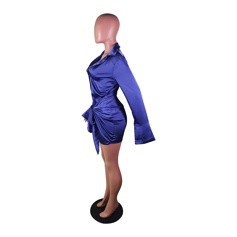 2023 Elastic Elegant Single-Breasted Dress Retro - Lena & Miles Exquisite Boutique LLC.