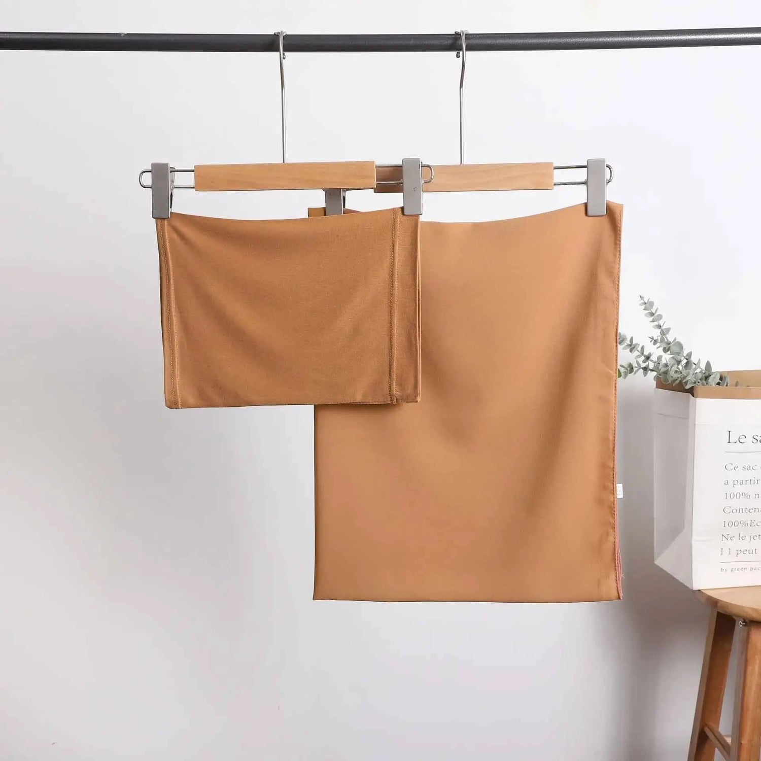 2 Piece Set Chiffon Hijab Matching Undercap - Lena & Miles Exquisite Boutique LLC.