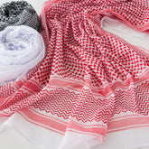 Luxury Design Muslim Men Plaid Print Kerchief Arab Shemagh Dubai Turban Neck Wrap Keffiyeh Arabic Middle East Headcover Shawl - Lena & Miles Exquisite Boutique LLC.