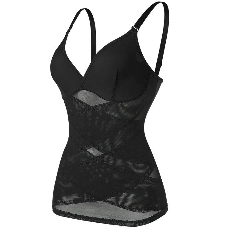 MISSMOLY Women Built in bra Shapewear Camisole Tummy Control Body Shaper Slimming Underwear Compression Corset Bustier Tank Tops - Lena & Miles Exquisite Boutique LLC.