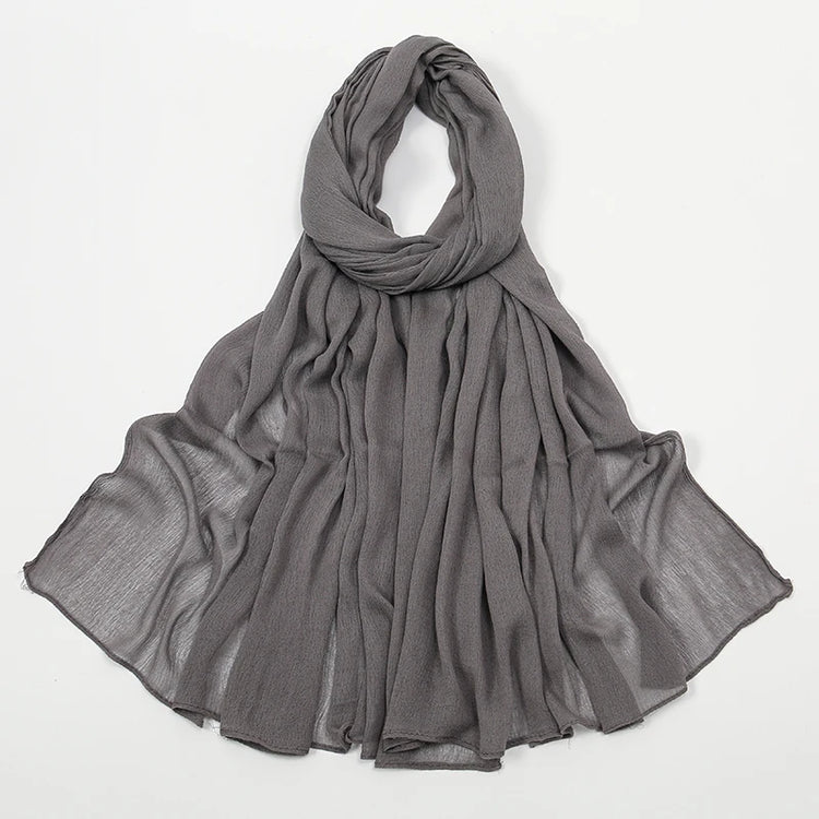 New Crinkle Rayon Hijab For Women Muslim Scarf - Lena & Miles Exquisite Boutique LLC.