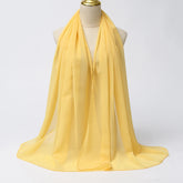 Muslim Chiffon Hijab Scarf Women Long Solid - Lena & Miles Exquisite Boutique LLC.