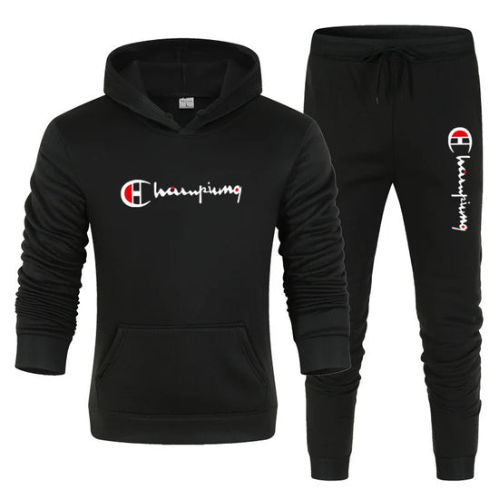 ChimBrand-Ensemble sweat-shirt à capuche imprimé, pull décontracté et solide pour hommes suit for men abbigliamento uomo firmato