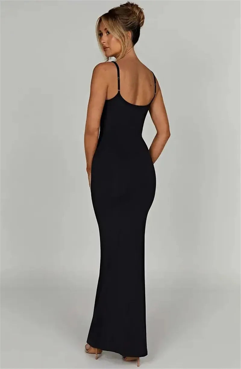 Mozision Spaghetti Strap Backless Bodycon - Lena & Miles Exquisite Boutique LLC.