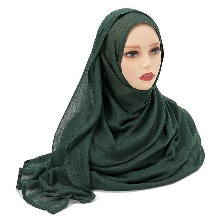 Muslim Modal Hijab Rayon Cotton Shawls - Lena & Miles Exquisite Boutique LLC.