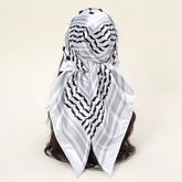 Newest Arabic Satin Silk Square Scarf Printed Muslim Women Hijab Headscarf Ladies Elegant Casual Headband Hair Scarf - Lena & Miles Exquisite Boutique LLC.