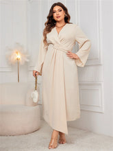 GIBSIE Plus Size Solid V-neck Twist Front - Lena & Miles Exquisite Boutique LLC.