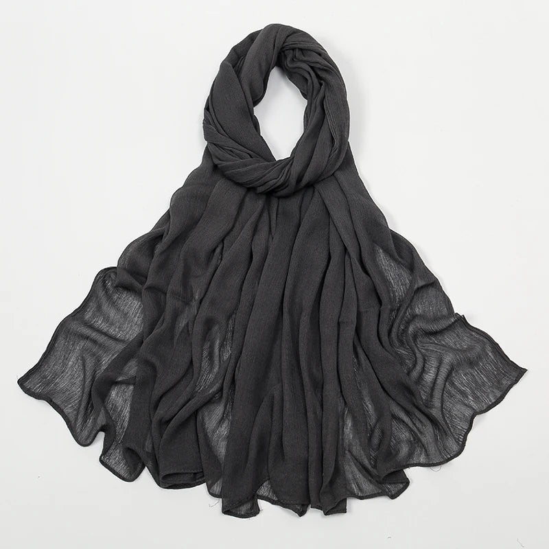 Shawls Solid Headscarf Wraps Big Size Plain Islam - Lena & Miles Exquisite Boutique LLC.