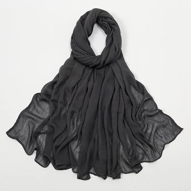 Shawls Solid Headscarf Wraps Big Size Plain Islam - Lena & Miles Exquisite Boutique LLC.