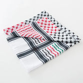 136X133CM Tactical Desert Shemagh Keffiyeh Arab Tessel Scarf Wrap Outdoor Windproof Dustproof Face Protective Scarf Men Women - Lena & Miles Exquisite Boutique LLC.