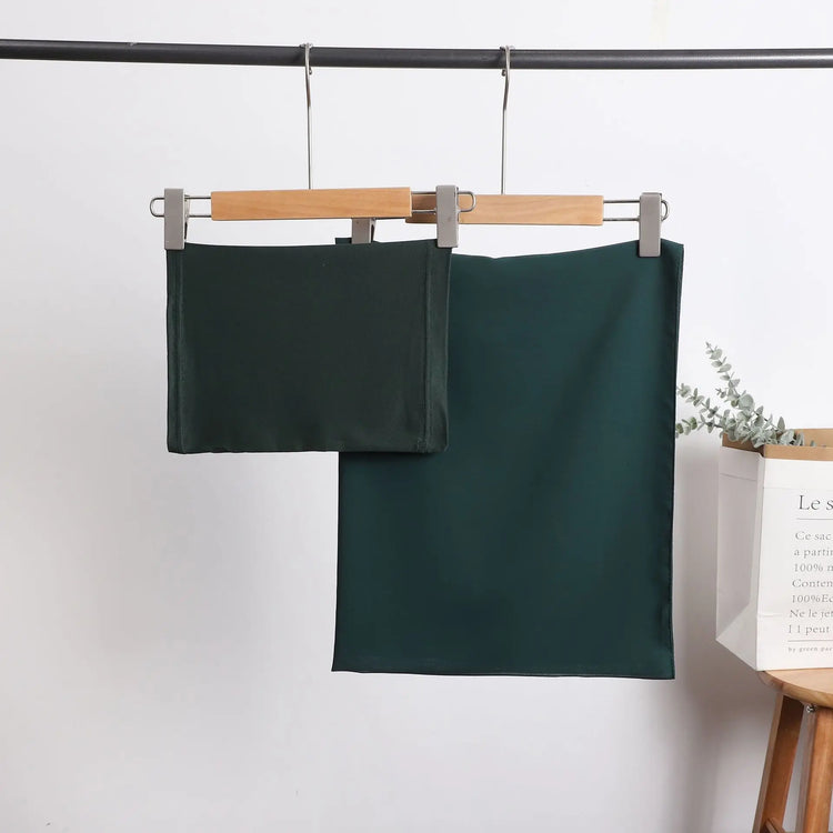 2 Piece Set Chiffon Hijab Matching Undercap - Lena & Miles Exquisite Boutique LLC.