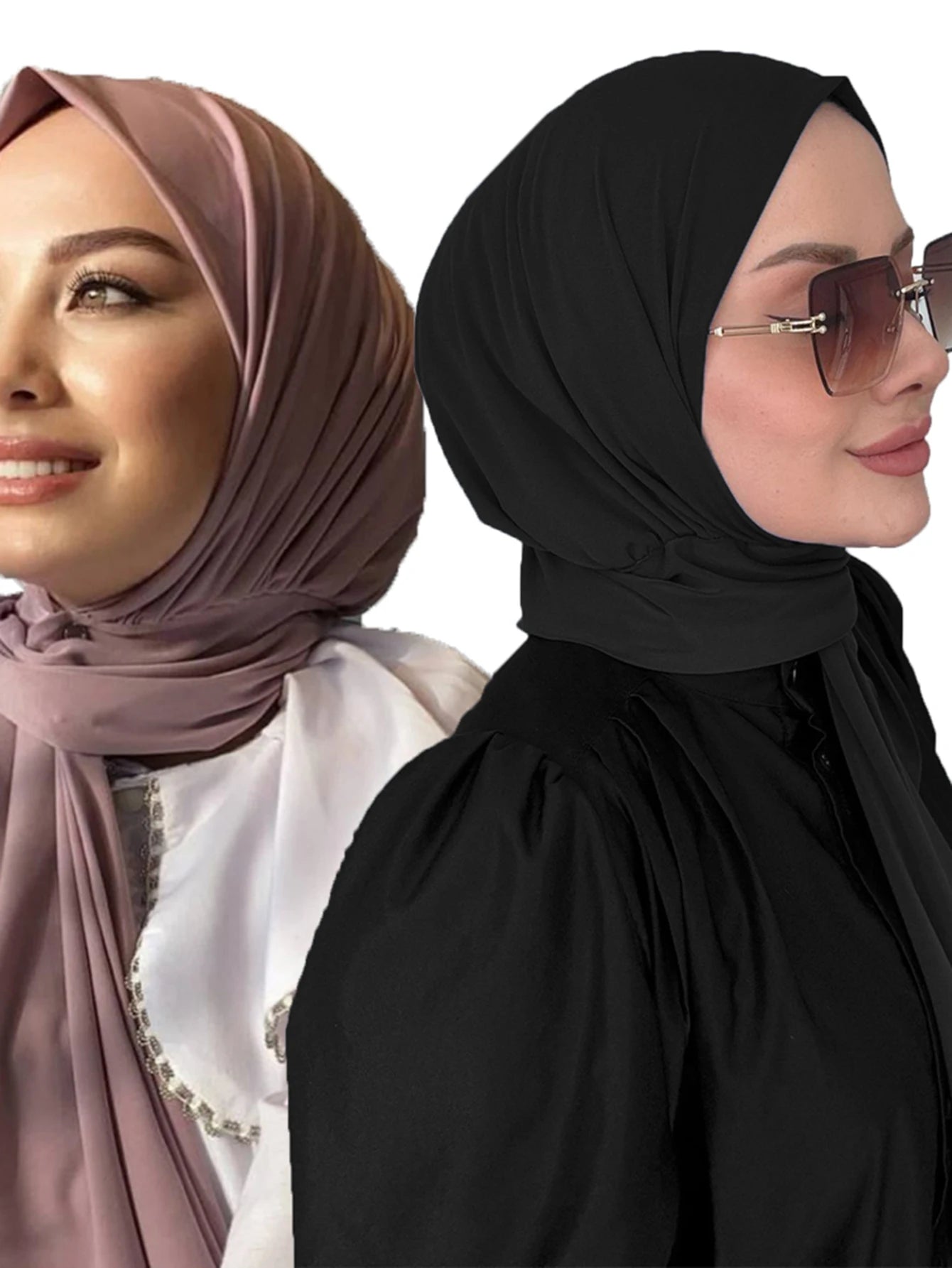 Ready To Wear Fastener Instant Hijab for Muslim - Lena & Miles Exquisite Boutique LLC.